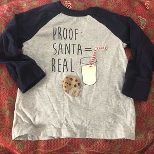 Santa Is Real Tee Size 3T